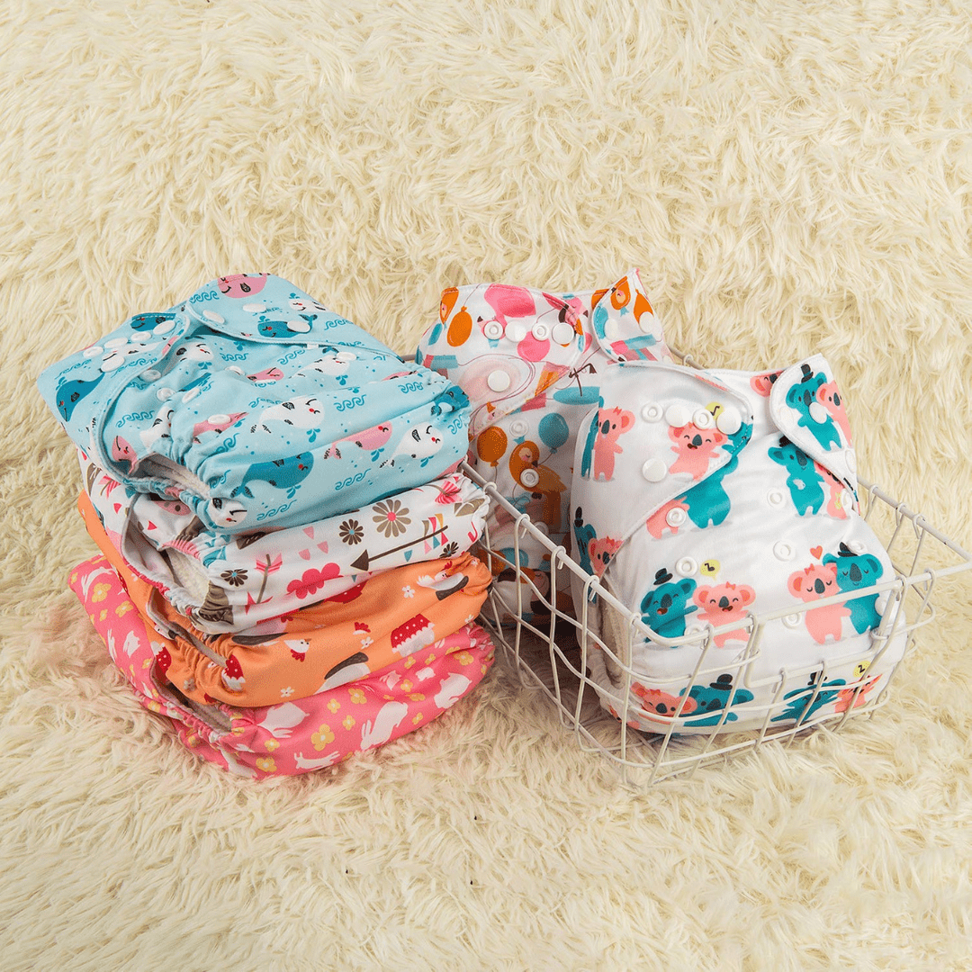 Pañales Ecológicos de Niña (6 unidades + 6 insertos) GRATIS 4 insertos bambú - Imagen 5