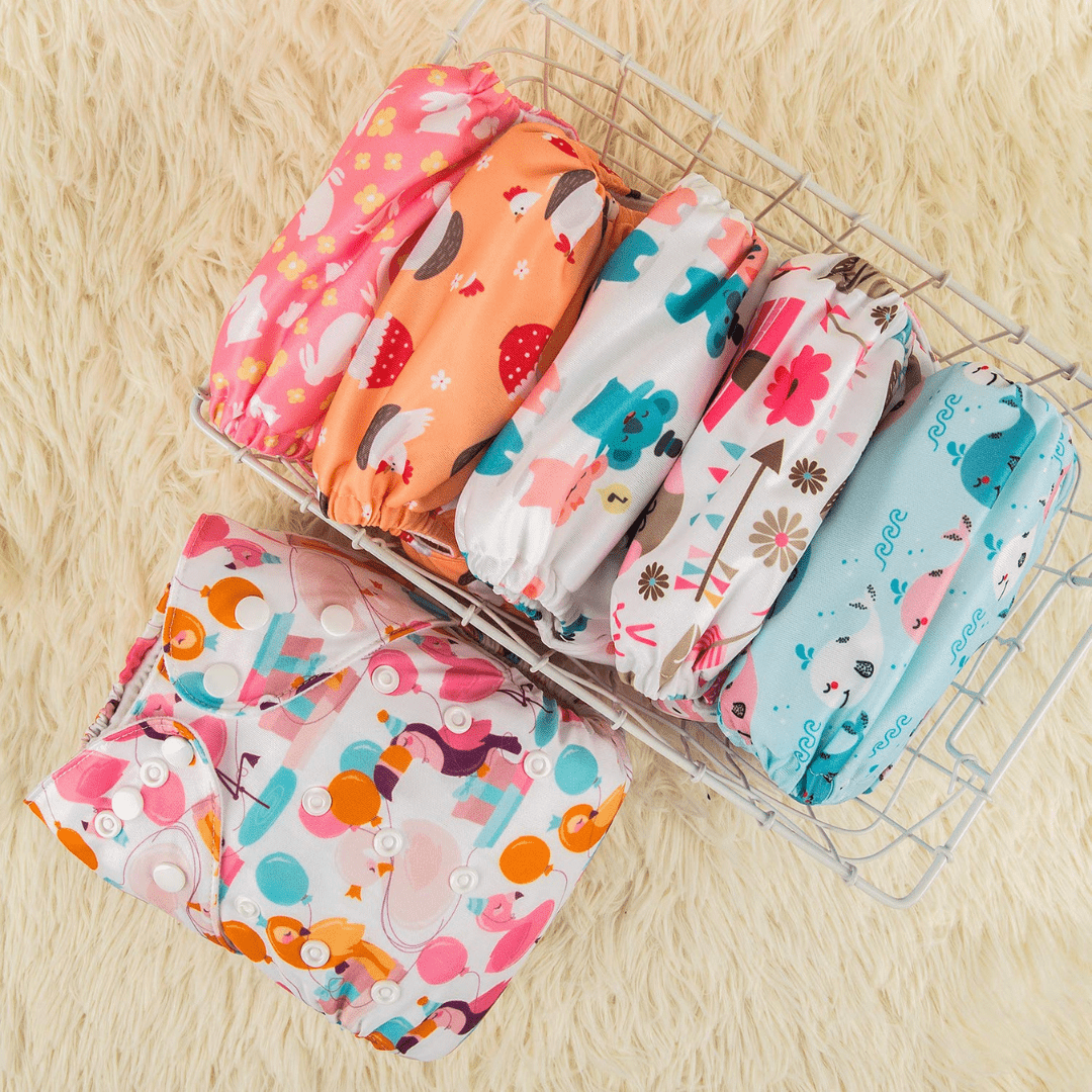 Pañales Ecológicos de Niña (6 unidades + 6 insertos) GRATIS 4 insertos bambú - Imagen 6