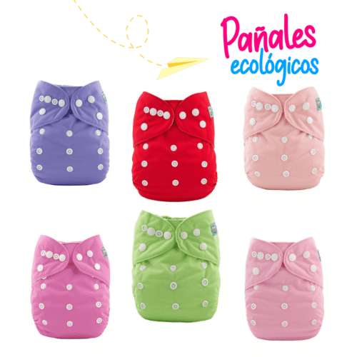 Pañales Ecológicos de Niña (6 unidades + 12 insertos)