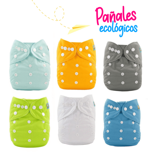 Pañales Ecológicos de Niño (6 unidades + 12 insertos)