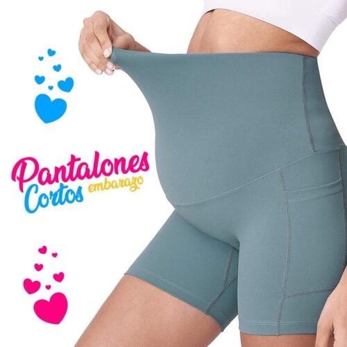 Pantalón Corto de Embarazo con Bolsillo