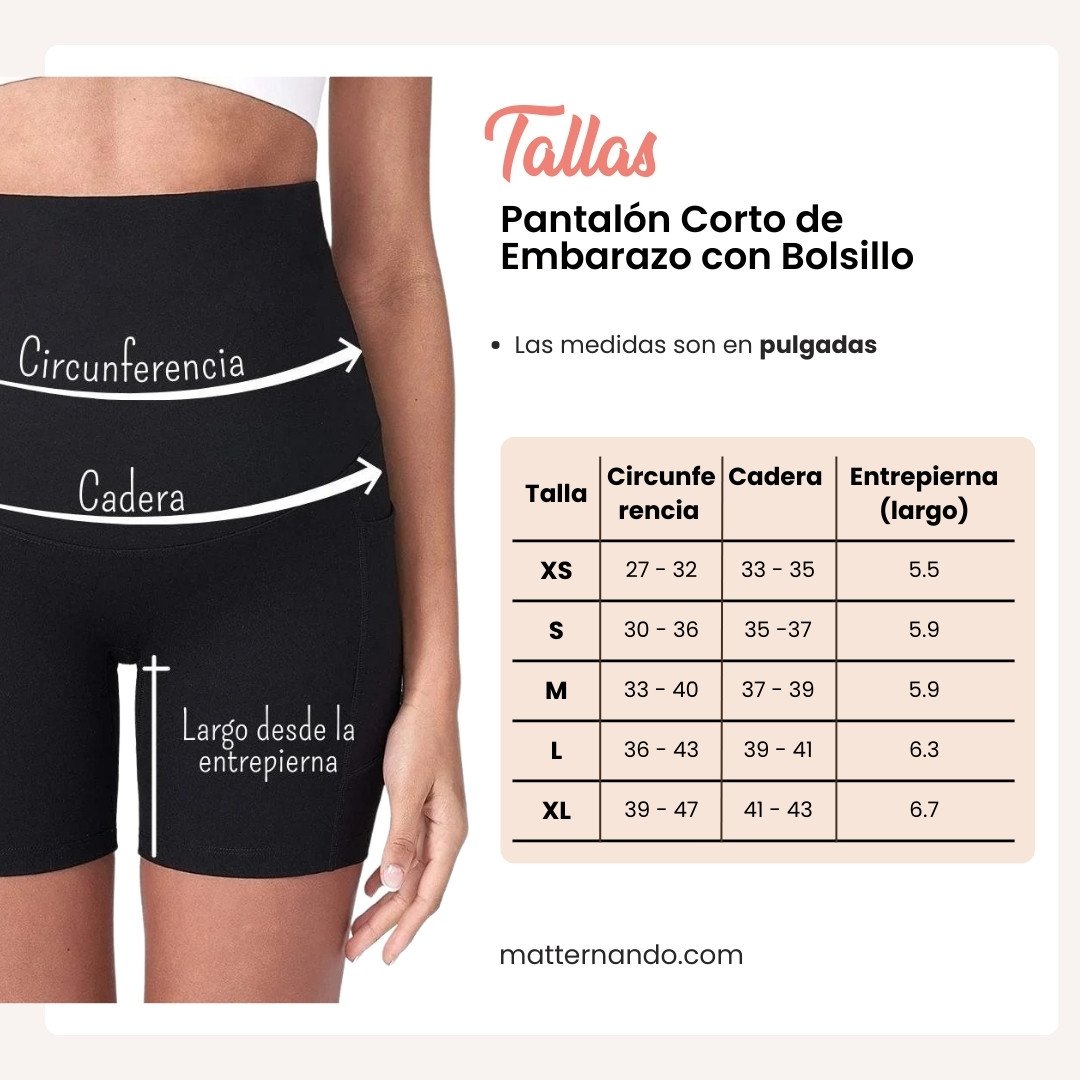 Pantalón Corto de Embarazo con Bolsillo - Imagen 2